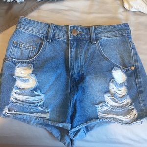 Denim shorts